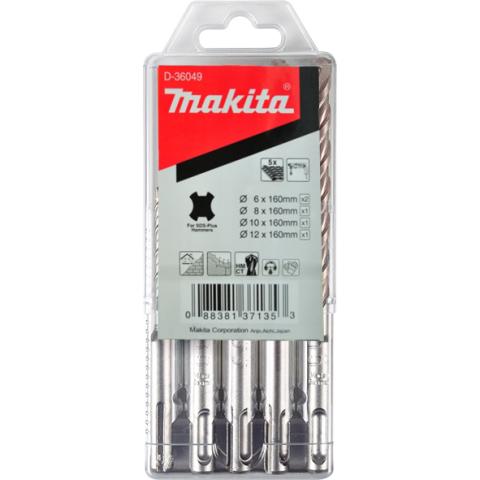 Набор буров Makita SDS-plus Standard, 5 шт (D-36049)_0