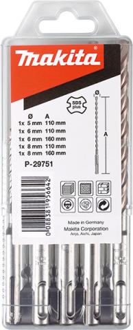Набор буров Makita SDS-plus Centering V-Plus, 5 шт (P-29751)_0
