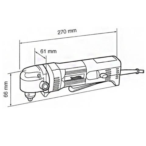 Дрель угловая Makita DA3010F_2