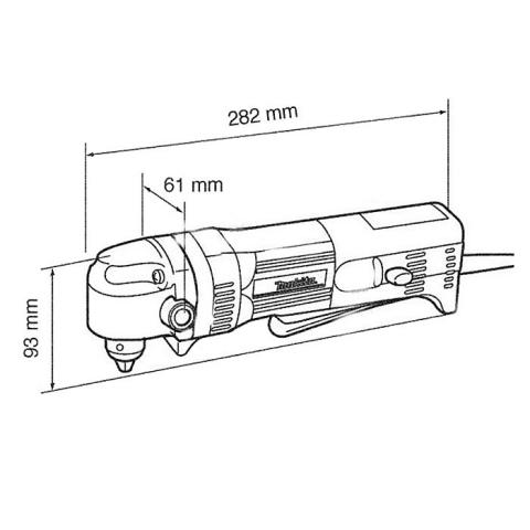 Дрель угловая Makita DA3011F_2