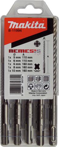 Набор буров Makita SDS-plus Nemesis, 5 шт (B-11994)_0