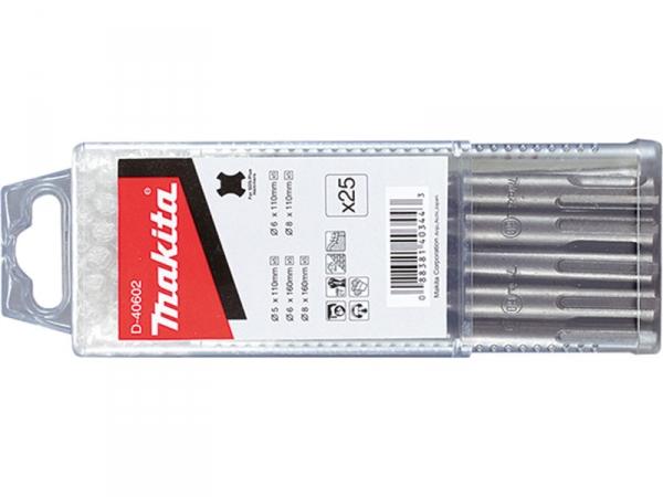 Набор буров Makita SDS-plus Standard, 25 шт (D-40602)_0