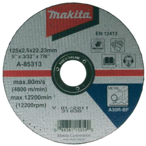 Отрезной круг по металлу Makita 125х2.5 мм A30R (A-85313)_0