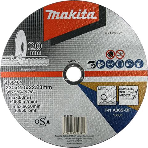 Отрезной круг по металлу Makita Inox 230х2 мм A36S (B-60464)_0