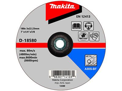 Отрезной круг по металлу Makita 180х3 мм A30S (D-18580)_0