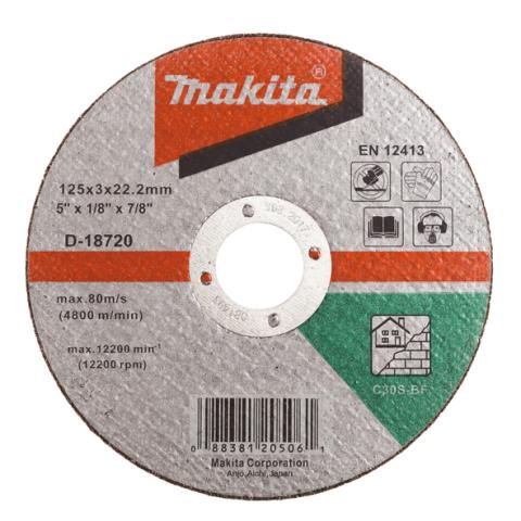 Отрезной круг по камню Makita 125х3 мм C30S (D-18720)_0