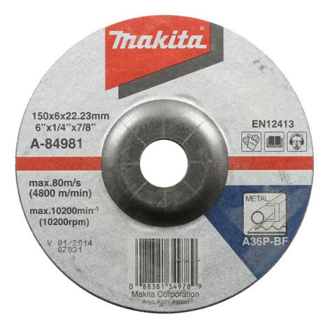 Зачистной круг по металлу Makita 150х6 мм A36P (A-84981)_0