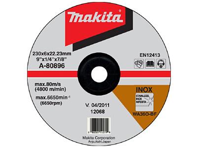 Зачистной круг по металлу Makita Inox 230х6 мм WA36N (A-80896)_0