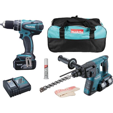 Набор аккумуляторных инструментов Makita DLX2137M_0