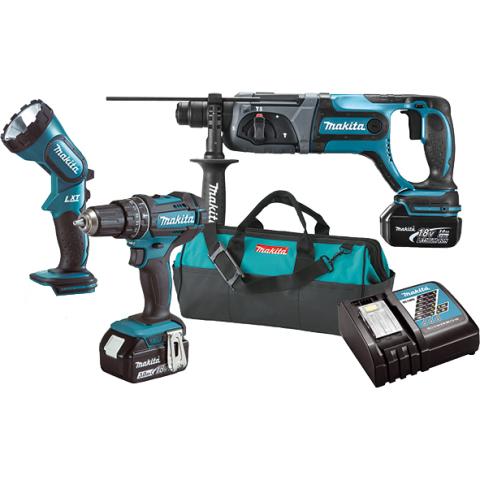 Набор аккумуляторных инструментов Makita DLX3043_0