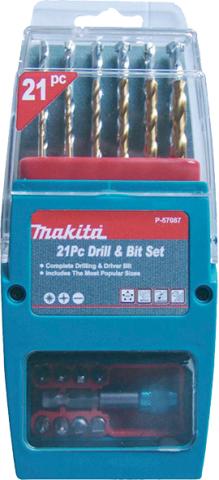 Набор оснастки Makita 21 шт (P-57087)_0