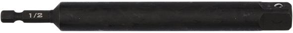 Переходник с шестигранника 1/4" на квадрат 1/2" Makita, 150 мм (B-57744)_0