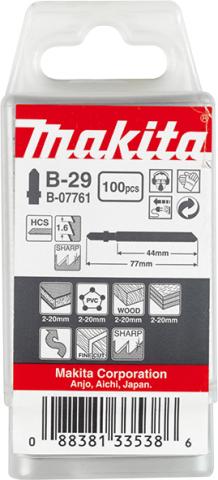 Пилочка для лобзика по дереву Makita B-29, 100 шт (B-07761)_0