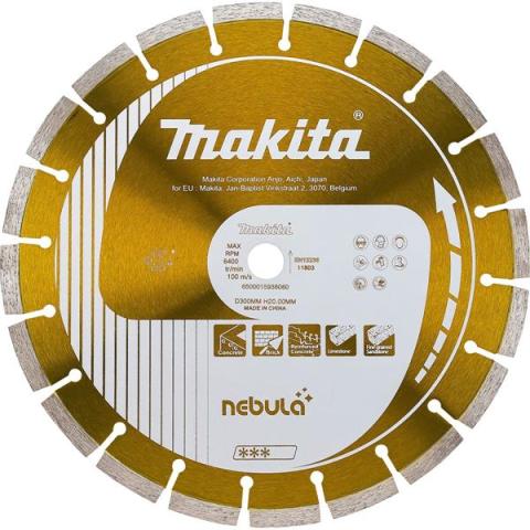Алмазный диск по бетону Makita Nebula 300x20 мм (B-54031)_0