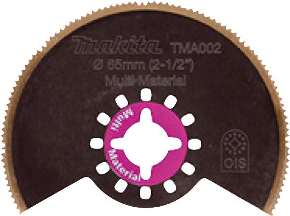 Сегментированное пильное полотно Multi Material Makita TMA002, BIM-TiN Ø 65 мм (B-21288)_0