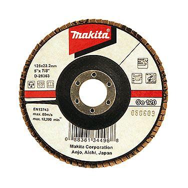 Лепестковый шлифовальный круг с керамическим зерном Makita 100 мм K120 (D-28444)_0