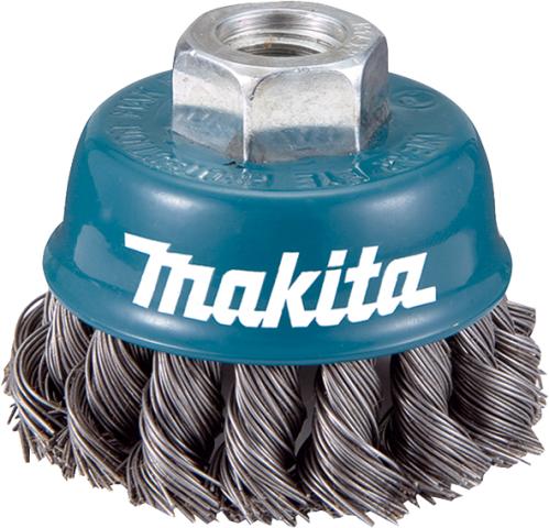 Щетка чашечная из пучков витой стальной проволоки Makita Ø 60x0.5 мм (D-24119)_0