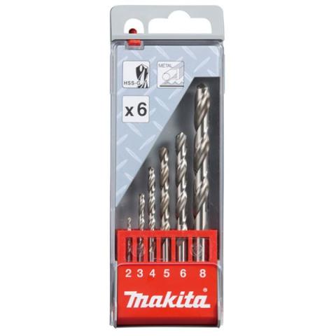 Набор сверл по металлу Makita HSS-G, 6 шт (D-57196)_0