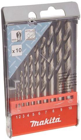 Набор сверл по металлу Makita HSS-G, 10 шт (D-57205)_0