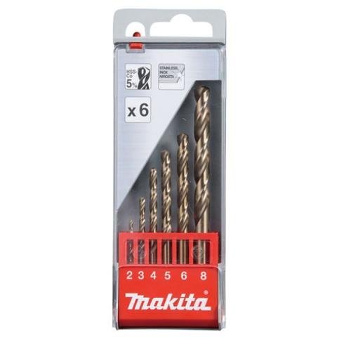 Набор сверл по металлу Makita HSS-Co, 6 шт (D-57168)_0