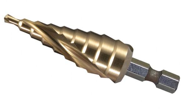 Ступенчатое сверло с шестигранным хвостовиком Makita HSS-TiN 4-20 мм (D-40185)_0