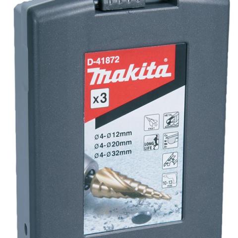 Набор ступенчатых сверл Makita HSS-TiN 3 шт (D-41872)_2