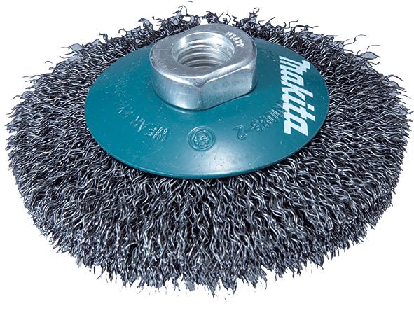 Щетка конусная из витой стальной проволоки Makita Ø 100x0.3 мм (D-39827)_0