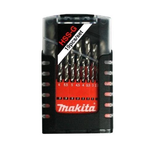 Набор сверл по металлу Makita HSS-G, 19 шт (D-50740)_0