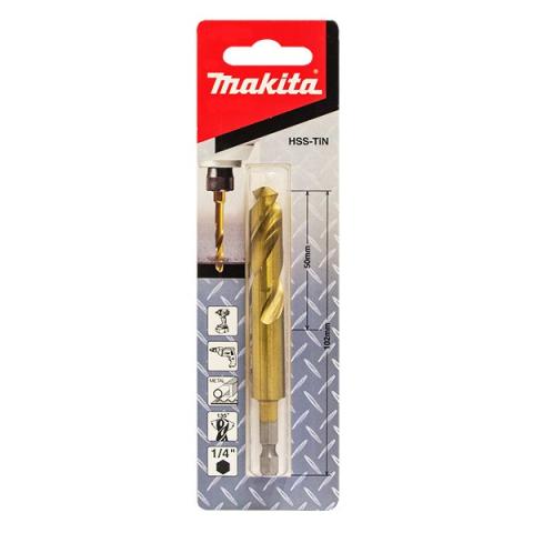 Сверло по металлу с шестигранным хвостовиком Makita Impact HSS-TiN 12x102 мм (B-51063)_1