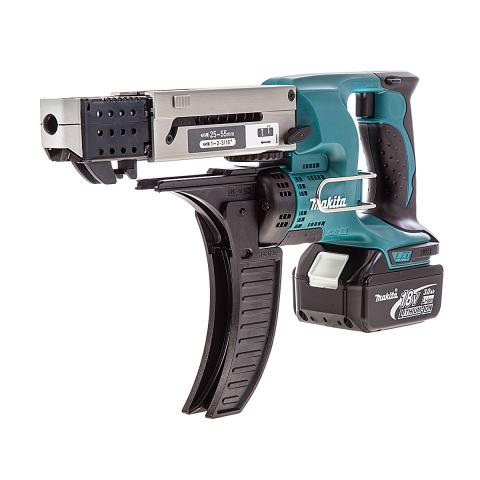 Аккумуляторный магазинный шуруповерт Makita DFR 550 RFE_3