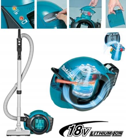 Аккумуляторный пылесос - циклон Makita DCL500Z_1