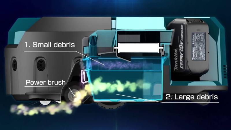 Аккумуляторный робот-пылесос Makita DRC200Z_4