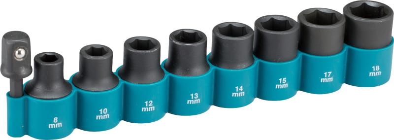 Набор ударных головок Makita Cr-Mo 1/2", 9 шт (B-54645)_0
