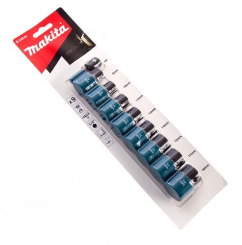 Набор ударных головок Makita Cr-Mo 1/2", 9 шт (B-54645)_1