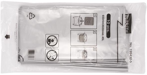 Полиэтиленовые мешки Makita для DVC860L, DVC861L, DVC862L, DVC864L (195432-5)_0
