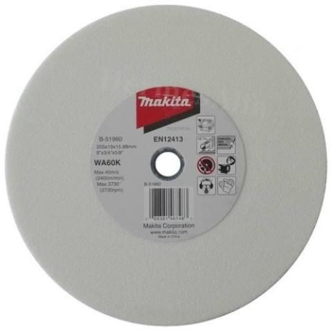 Шлифовальный круг для точила Makita Ø 205x19х15.88 мм, WА60 (B-51960)_0