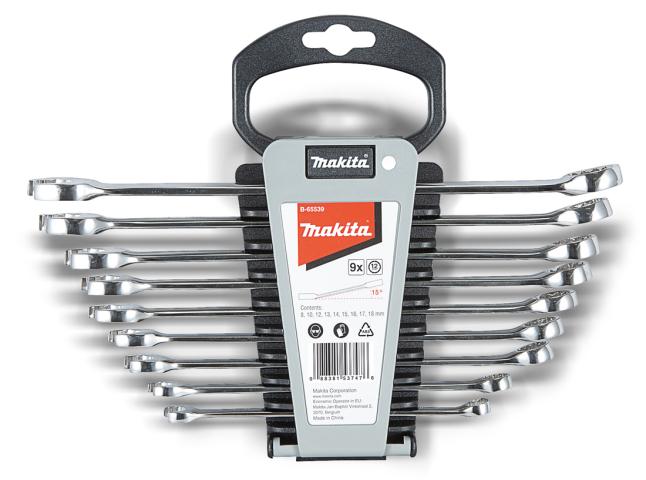 Набор двухсторонних ключей Makita 9 шт (B-65539)_0