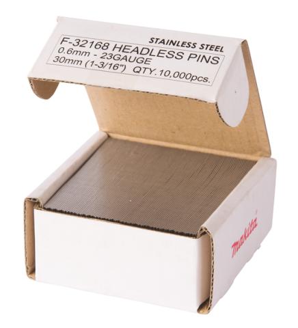 Гвозди без шляпки Makita 23GA INOX, 30 мм (F-32168)_1