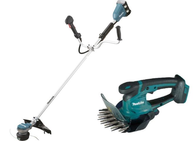 Аккумуляторный триммер Makita DUR369APT2 + ножницы Makita DUM604Z_2