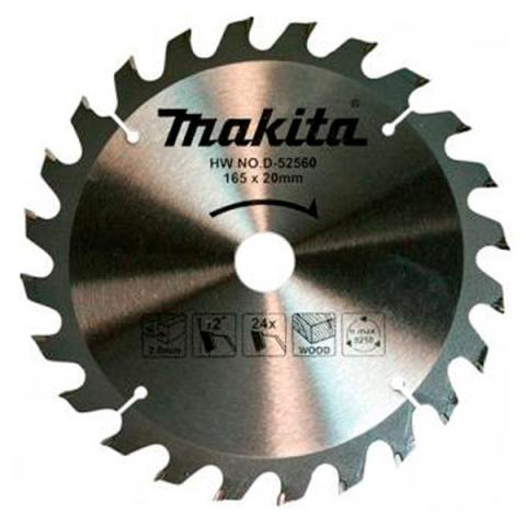 Пильный диск по дереву Makita ТСТ 165х2/1.2x20, 24T 12°_0