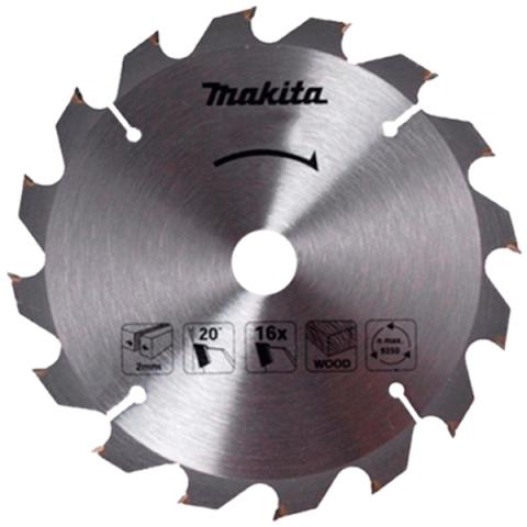 Пильный диск по дереву Makita ТСТ 185х2.2/1.4x30, 16T 18°_0