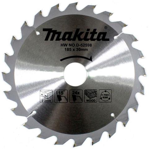 Пильный диск по дереву Makita ТСТ 185х2.2/1.4x30, 24T 15°_0