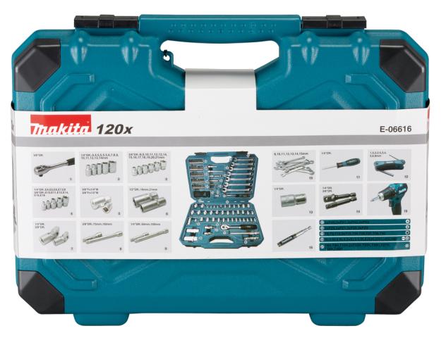 Набор ручного инструмента Makita 120 шт (E-06616)_1