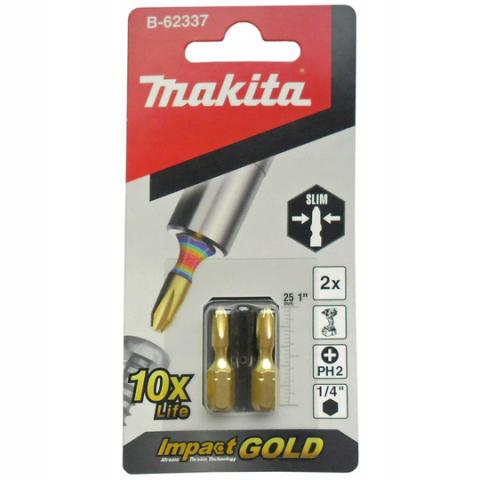 Ударная бита Makita Impact Gold Super Slim PH 2 x 25 мм, 2 шт (B-62337)_1