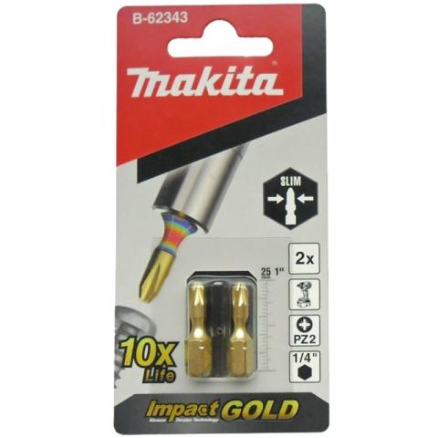 Ударная бита Makita Impact Gold Super Slim PZ 2 x 25 мм, 2 шт (B-62343)_1