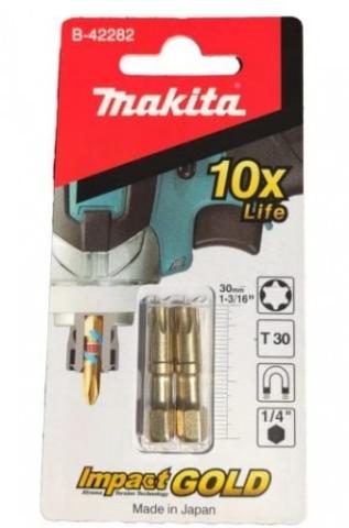Ударная бита Makita Impact Gold T 30 x 30 мм, 2 шт (B-42282)_1