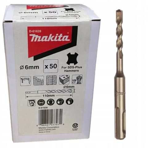 Бур Makita SDS-plus Standard 6x50x110 мм, 50 шт_0