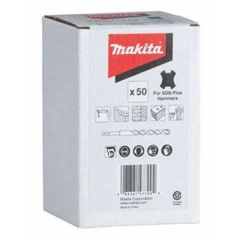 Бур Makita SDS-plus Standard 12x100x160 мм, 50 шт_0