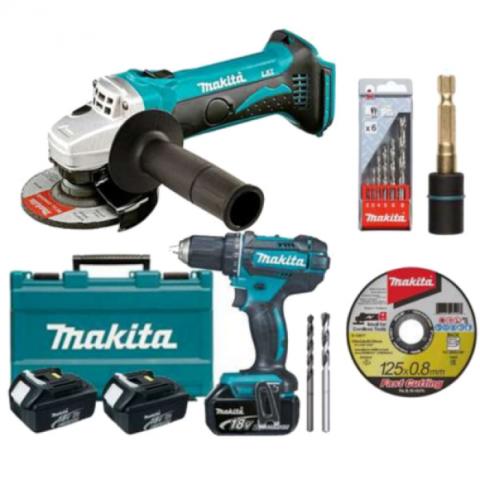 Набор аккумуляторных инструментов Makita DGA452Z + DDF482RFE3_0
