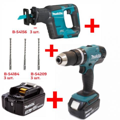 Набор аккумуляторных инструментов Makita DJR188Z + DHP453RFX8_0